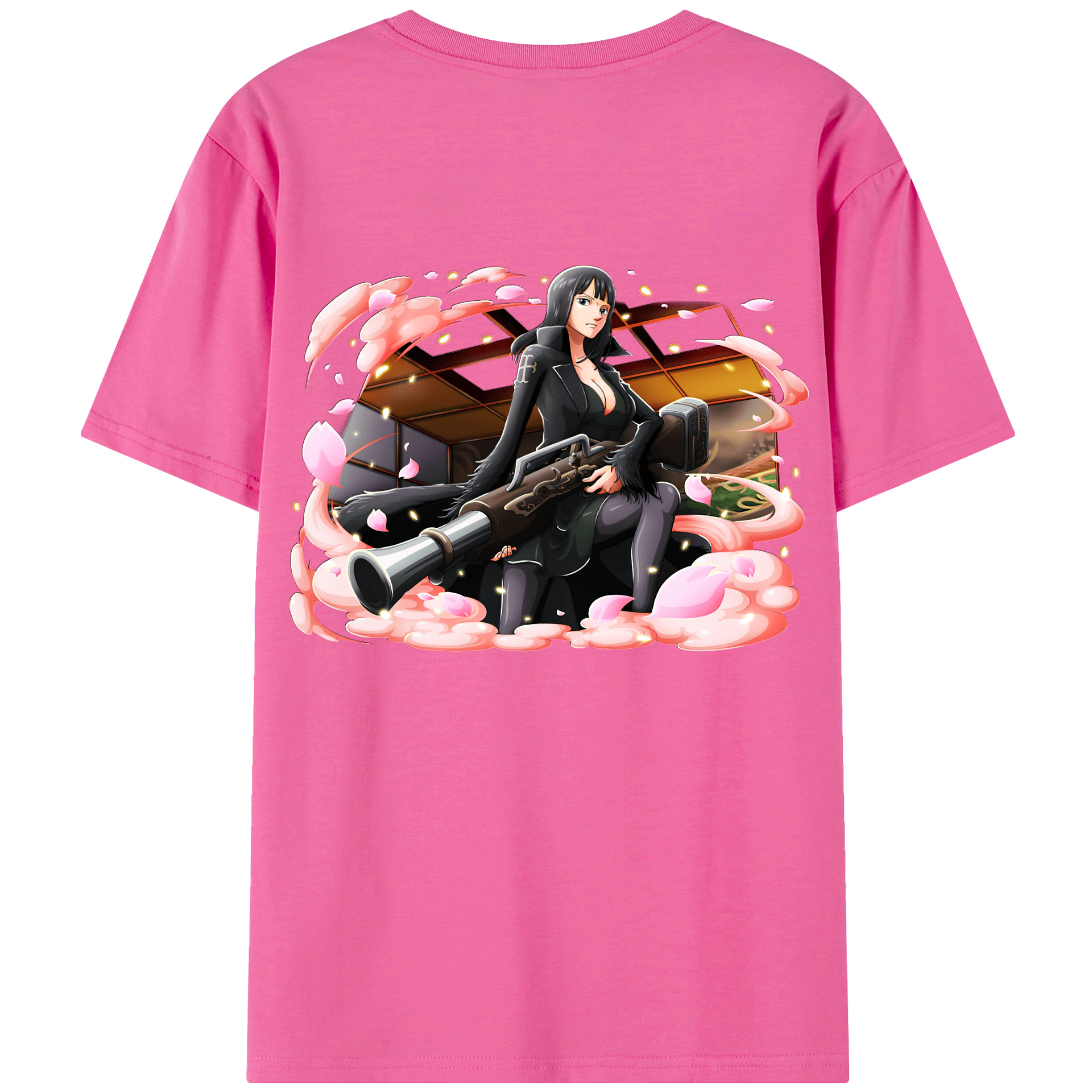 ワンピース ニコ・ロビン ONE PIECE Nico Robin レディース半袖Tシャツ(バックプリント)